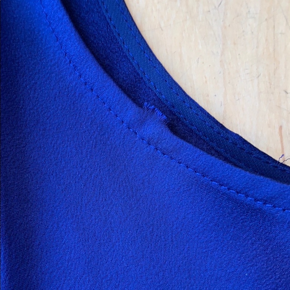 J.CREW Ruffle Neck Shell In Satin Crepe - Picture 5 of 8